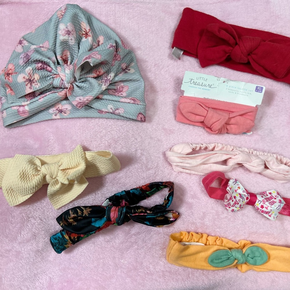 Beautiful Headbands for Newborns and Toddlers Large Bundle 32 Hair Items Total